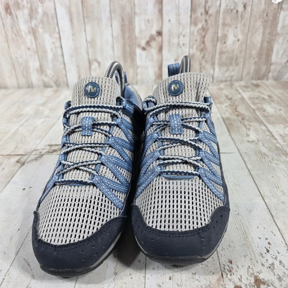 Merrell Siren Edge Womens Blue Grey Mesh Hiking Shoes J211062C Size 6.5